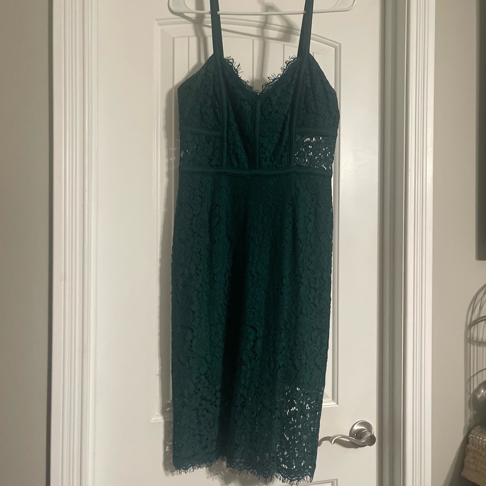 Express Emerald Green Lace Dress 😍